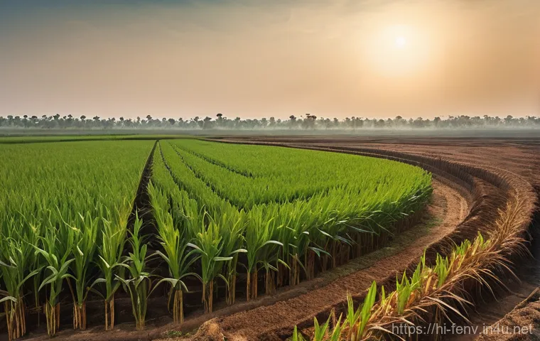 바이오 에너지의 미래 - **Prompt:** A sleek, futuristic biorefinery complex at dusk, bathed in the soft glow of advanced ind...