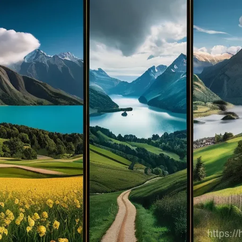 친환경 기후 리더십 - Here are three detailed image prompts in English, keeping all your guidelines in mind: